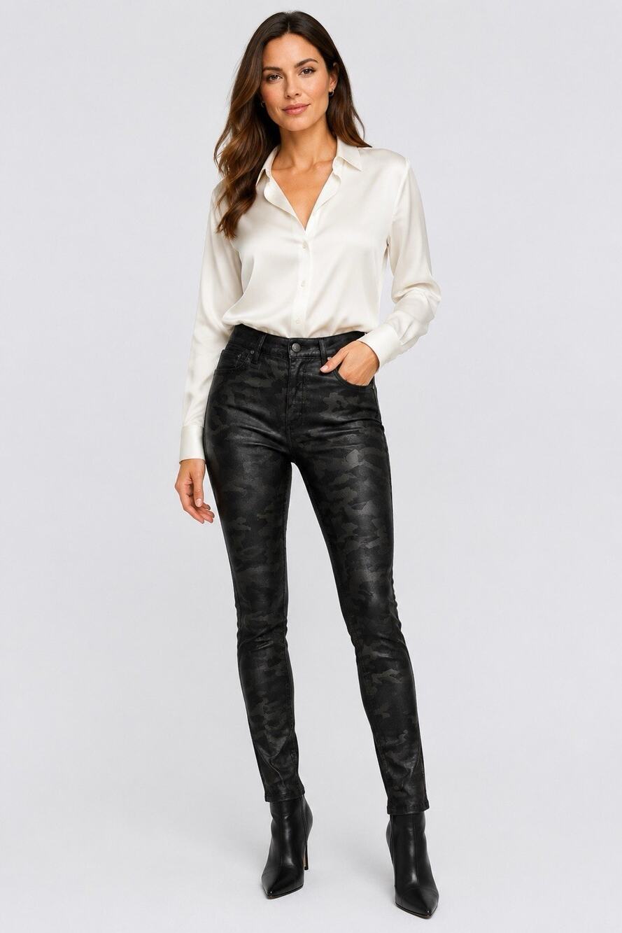 Joe’s Jeans The Charlie Women’s 26 High Rise Skinny Ankle Coated Laser Camo NWT